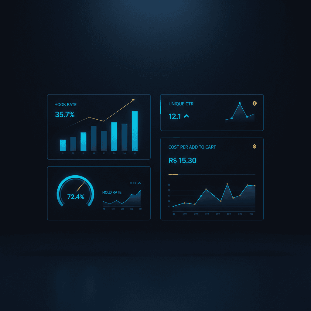 Análise de criativo no Meta Ads: 4 métricas essenciais
