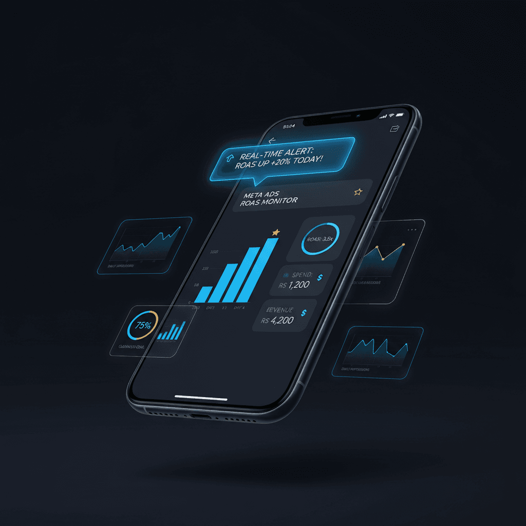 Como Monitorar o ROAS do Meta Ads em Tempo Real no Celular